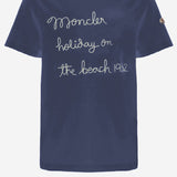 T-SHIRT IN COTONE CON LOGO RICAMATO 8C00053 89B8U78E MONCLER 