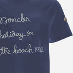 T-SHIRT IN COTONE CON LOGO RICAMATO 8C00053 89B8U78E MONCLER 