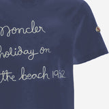 T-SHIRT IN COTONE CON LOGO RICAMATO 8C00053 89B8U78E MONCLER 