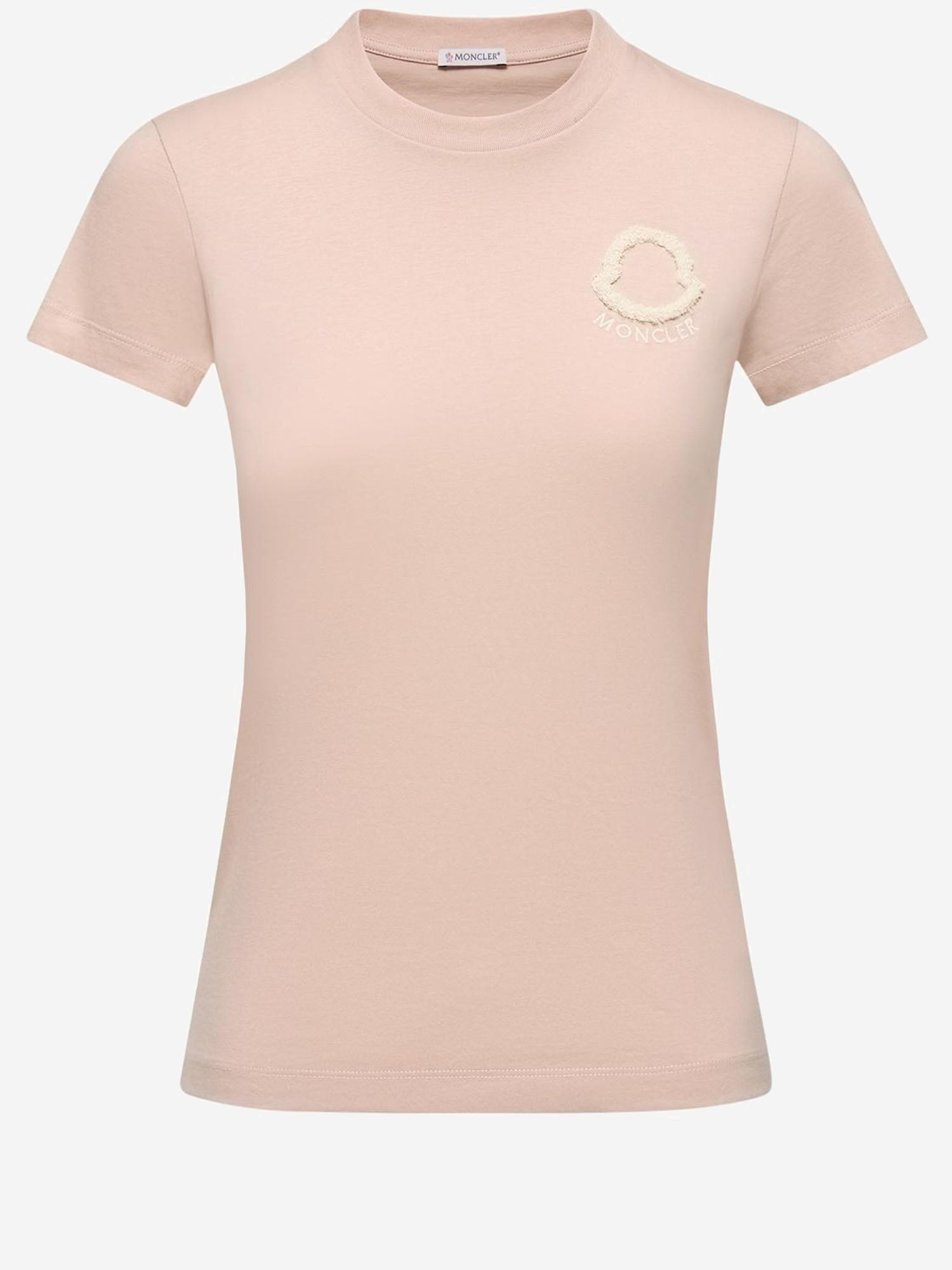 T-SHIRT IN COTONE CON LOGO RICAMATO 8C00061 89AUO51V MONCLER 