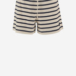 PANTALONI CORTI IN COTONE A RIGHE 8H00010 89BEBF07 MONCLER 