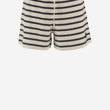PANTALONI CORTI IN COTONE A RIGHE 8H00010 89BEBF07 MONCLER 