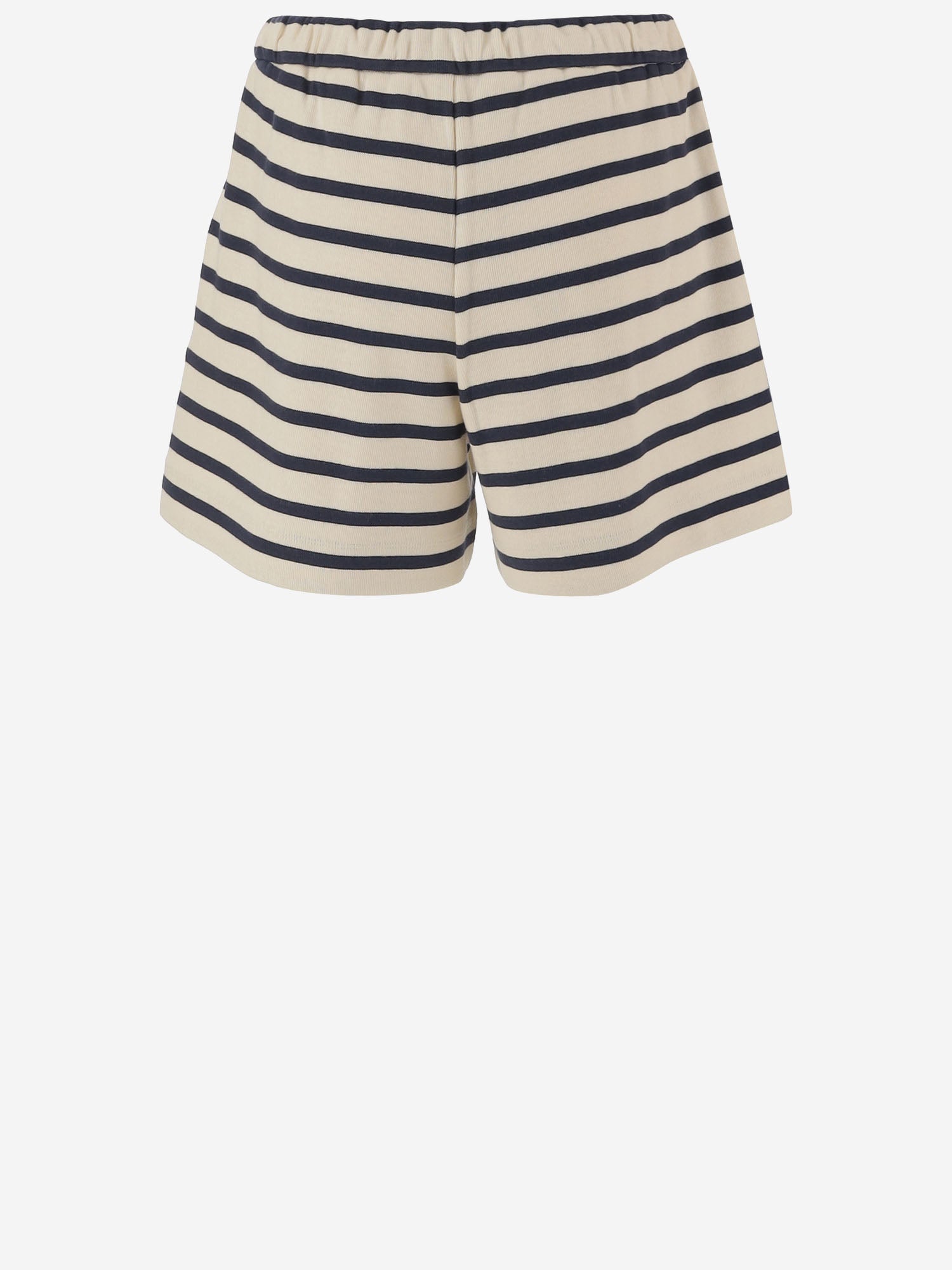 PANTALONI CORTI IN COTONE A RIGHE 8H00010 89BEBF07 MONCLER 