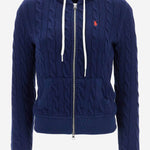 FELPA IN COTONE CON LAVORAZIONE A TRECCE 211959124 001 POLO RALPH LAUREN 
