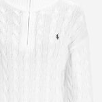 MAGLIA IN COTONE CON LAVORAZIONE A TRECCE 211963467 001 POLO RALPH LAUREN 