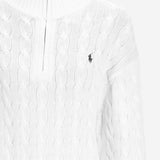 MAGLIA IN COTONE CON LAVORAZIONE A TRECCE 211963467 001 POLO RALPH LAUREN 