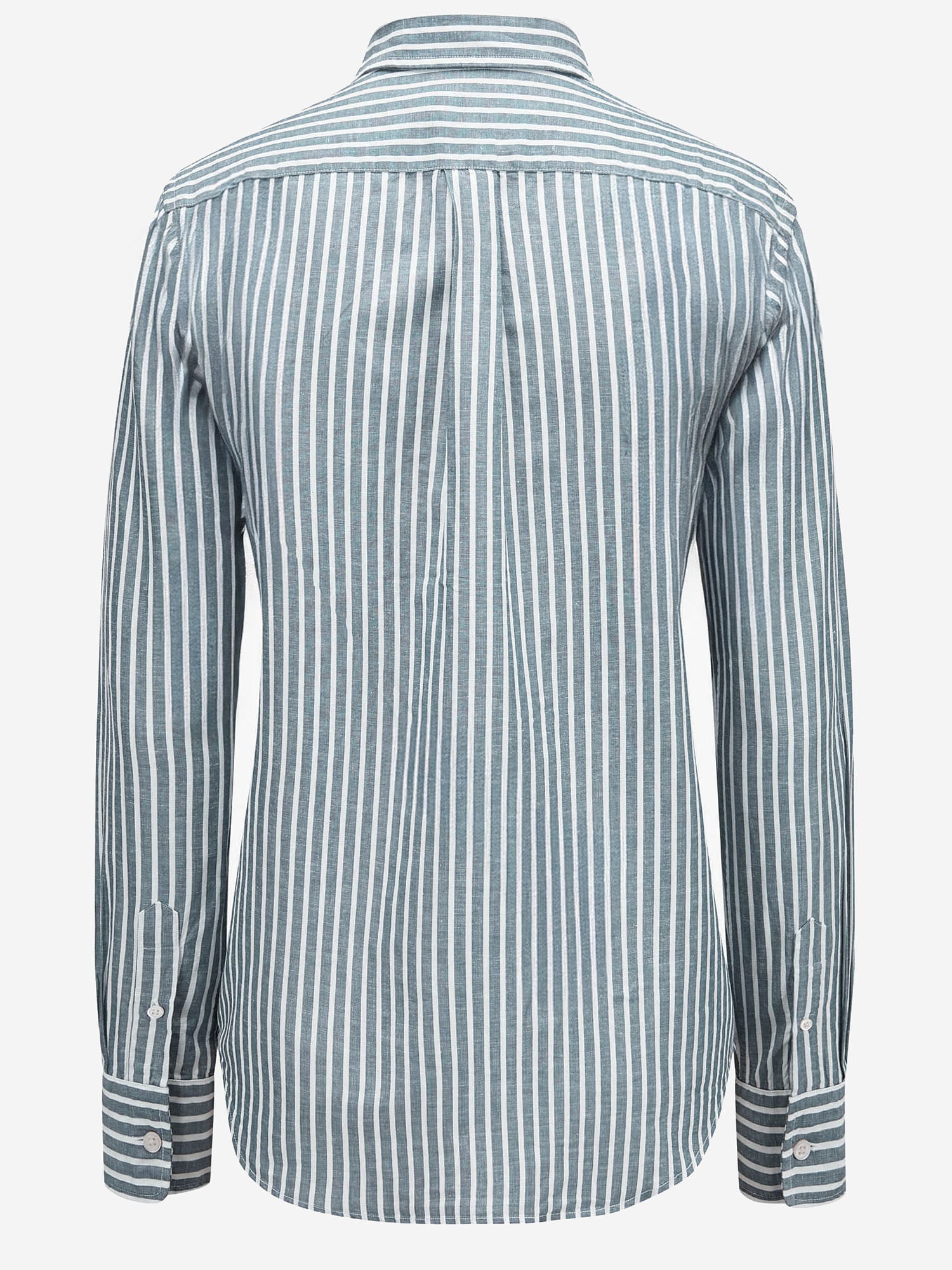 CAMICIA IN LINO E COTONE A RIGHE 211971514 500 POLO RALPH LAUREN 
