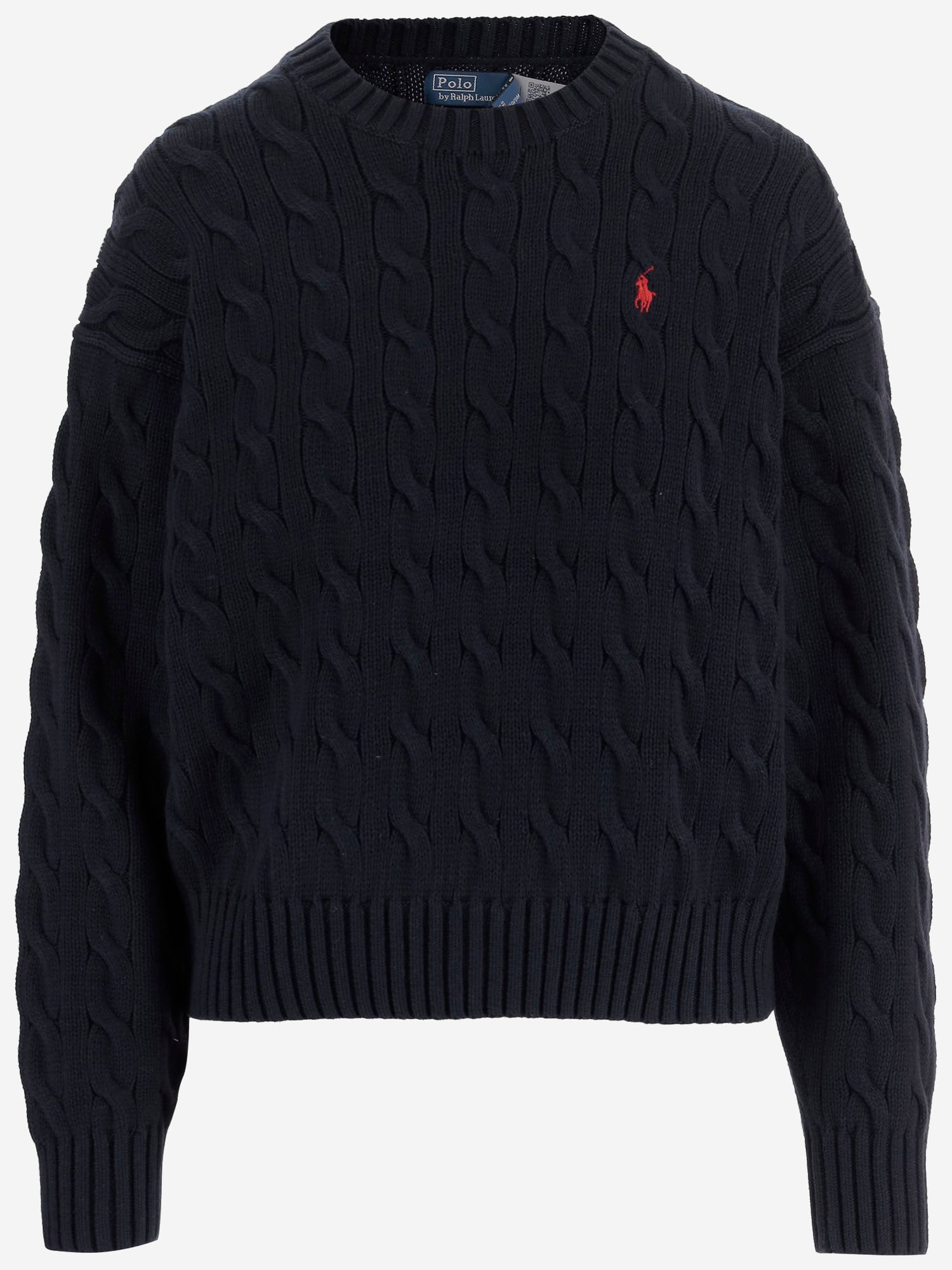 Maglione in cotone con logo 211A96245 001 POLO RALPH LAUREN 