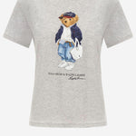 T-SHIRT IN COTONE CON STAMPA POLO BEAR 211A96261 001 POLO RALPH LAUREN 