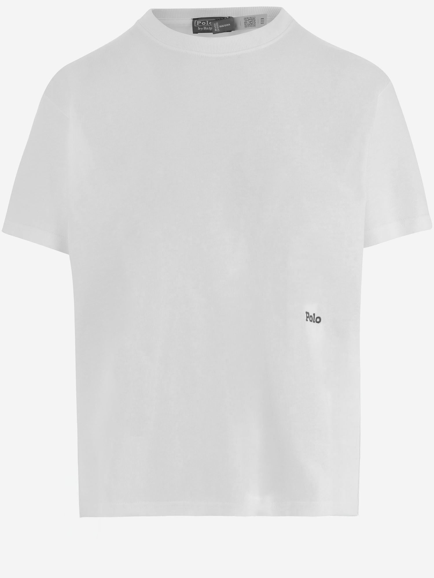 T-shirt in cotone con logo 211A96263 004 POLO RALPH LAUREN 