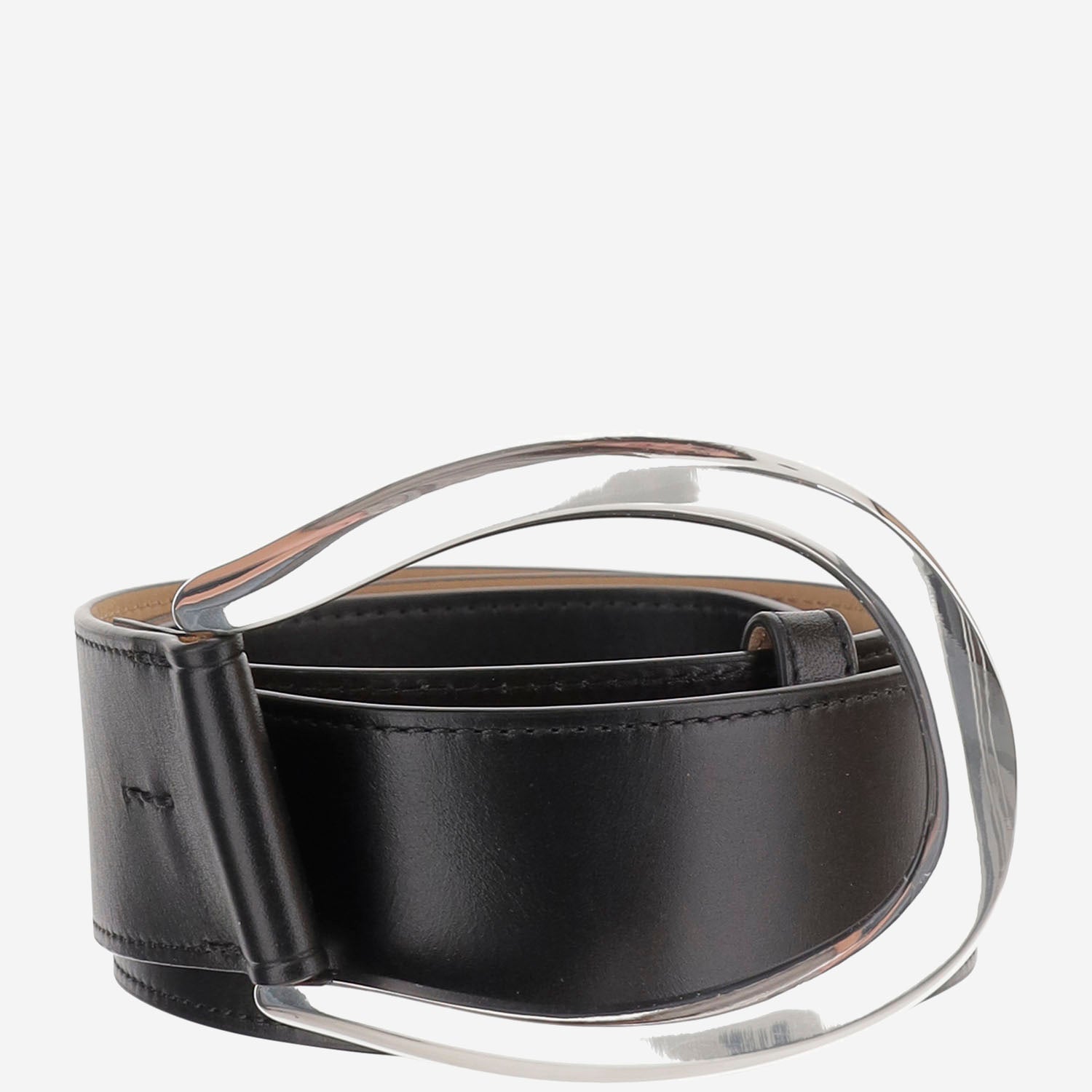 Cintura in pelle con fibbia maxi a staffa 429P05793 001 POLO RALPH LAUREN 