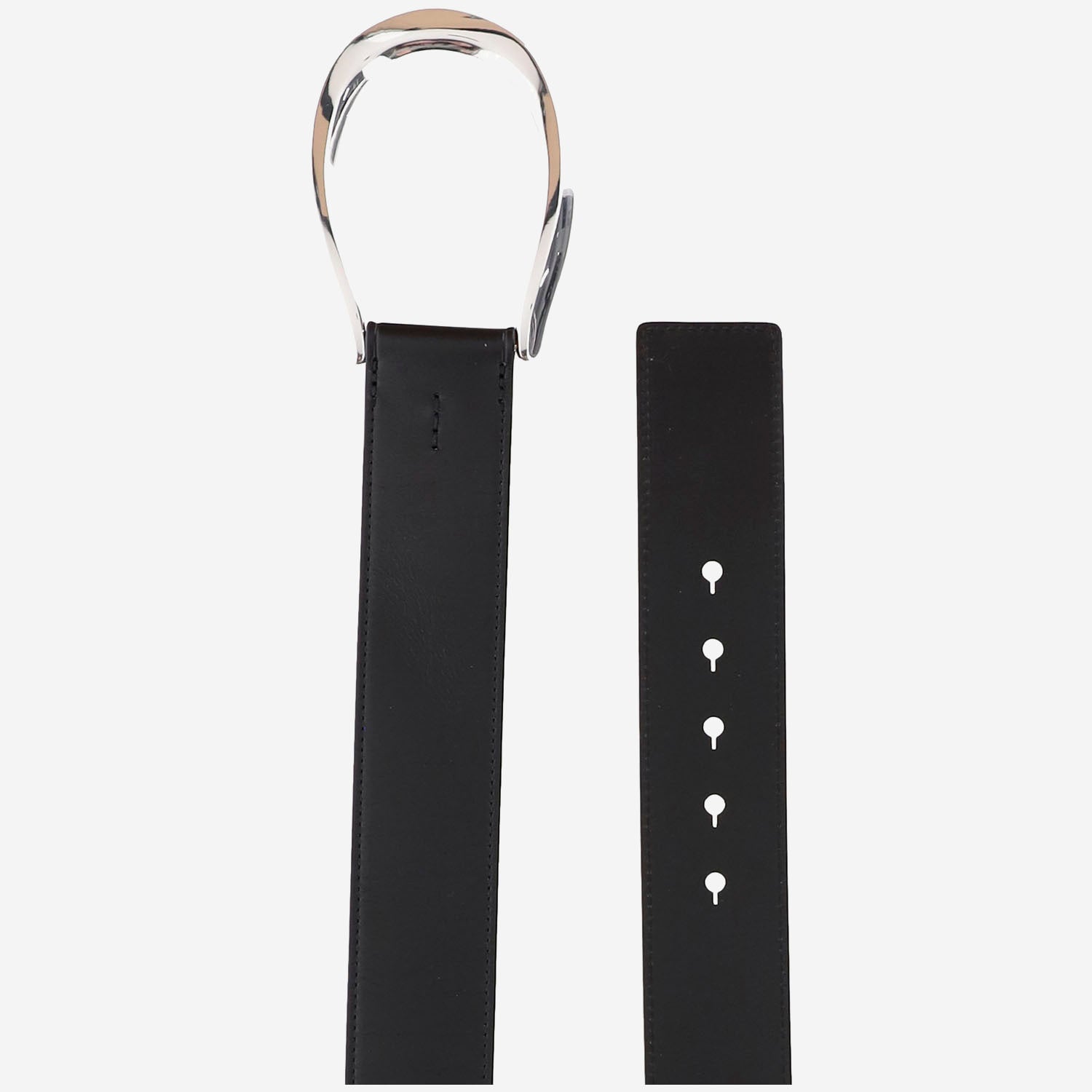 Cintura in pelle con fibbia maxi a staffa 429P05793 001 POLO RALPH LAUREN 