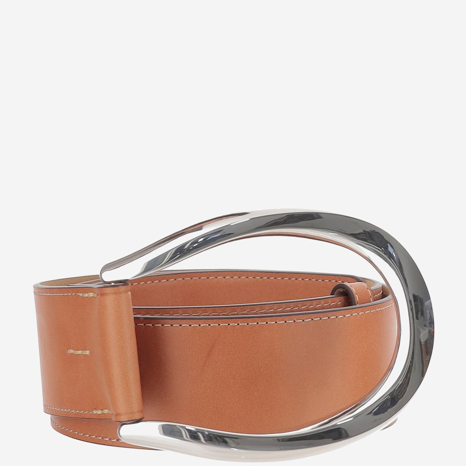 Cintura in pelle con fibbia maxi a staffa 429P05793 002 POLO RALPH LAUREN 