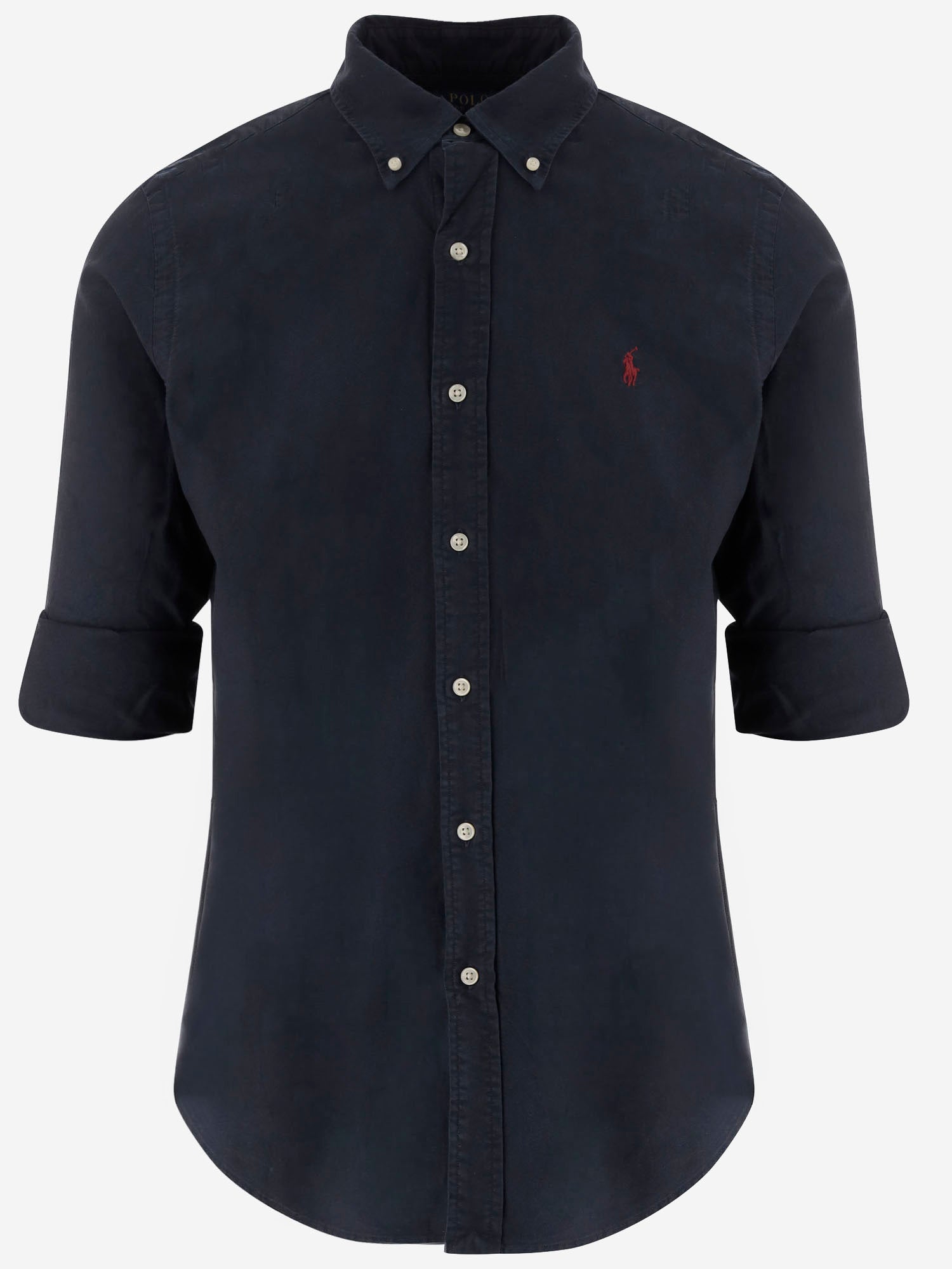 CAMICIA IN COTONE CON LOGO 710772290 002 POLO RALPH LAUREN 