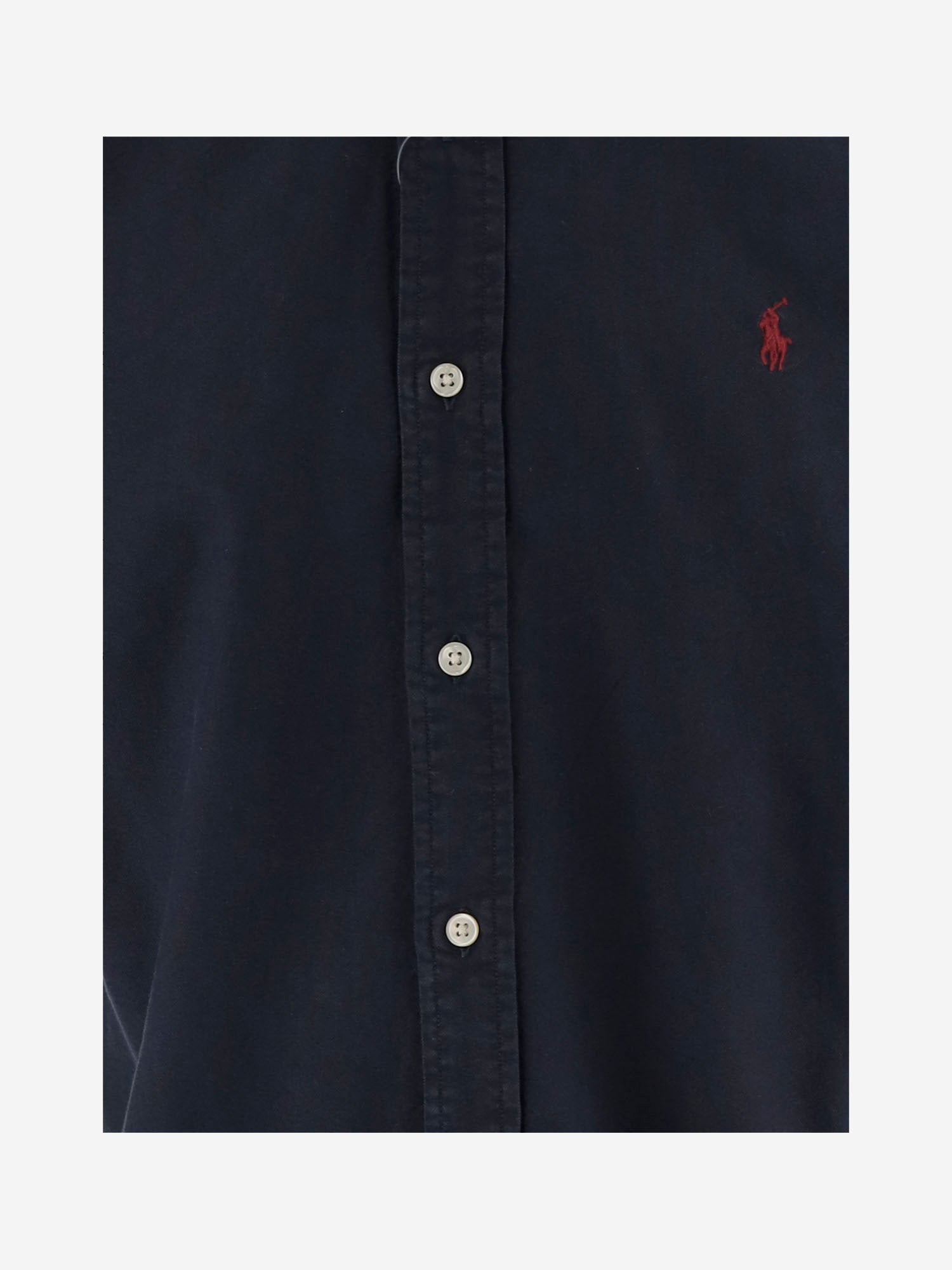 CAMICIA IN COTONE CON LOGO 710772290 002 POLO RALPH LAUREN 