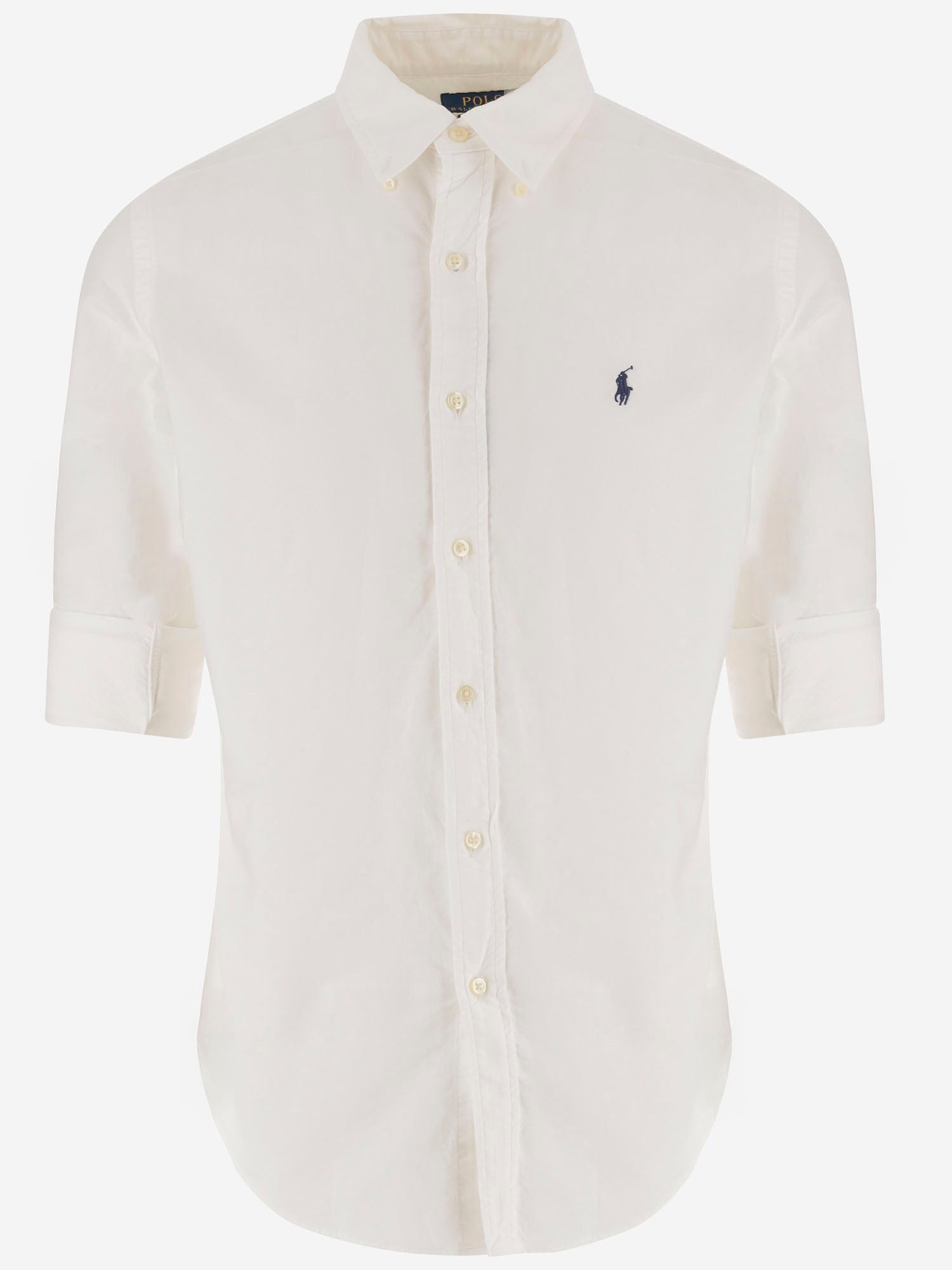 CAMICIA IN COTONE CON LOGO 710772290 003 POLO RALPH LAUREN 