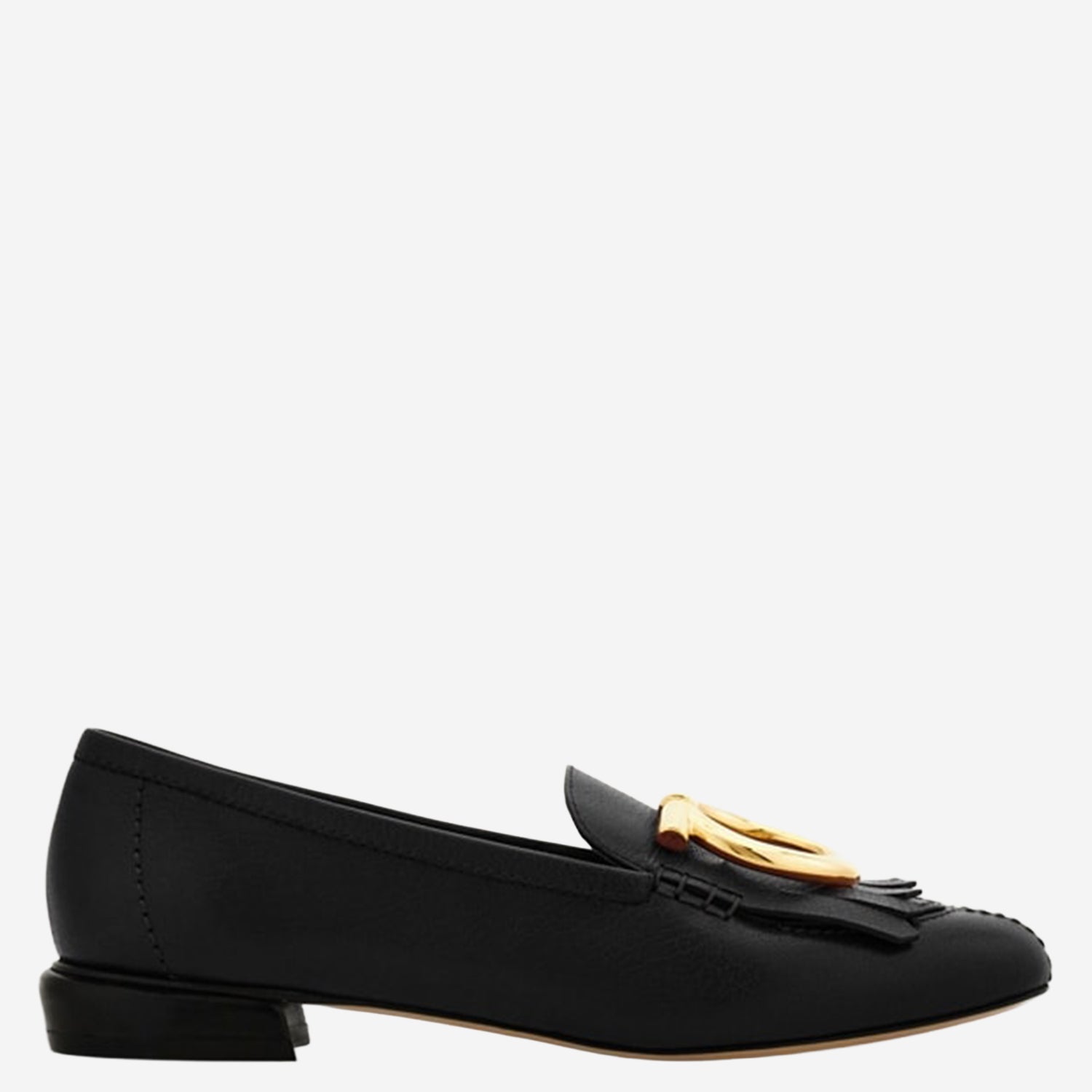 MOCASSINI SILVY CON DETTAGLIO FRANGE IN PELLE 01K907 001 SALVATORE FERRAGAMO 