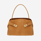 BORSA A SPALLA HUG SOFT IN SUEDE 219816 033 SALVATORE FERRAGAMO 