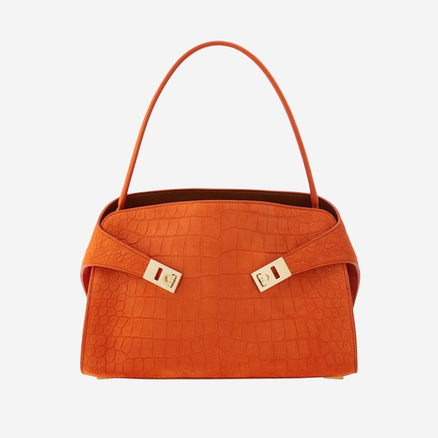 BORSA A SPALLA HUG SOFT IN SUEDE 219816 034 SALVATORE FERRAGAMO 