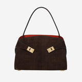 BORSA A SPALLA HUG SOFT IN SUEDE 219816 035 SALVATORE FERRAGAMO 