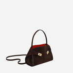 BORSA A SPALLA HUG SOFT IN SUEDE 219816 035 SALVATORE FERRAGAMO 