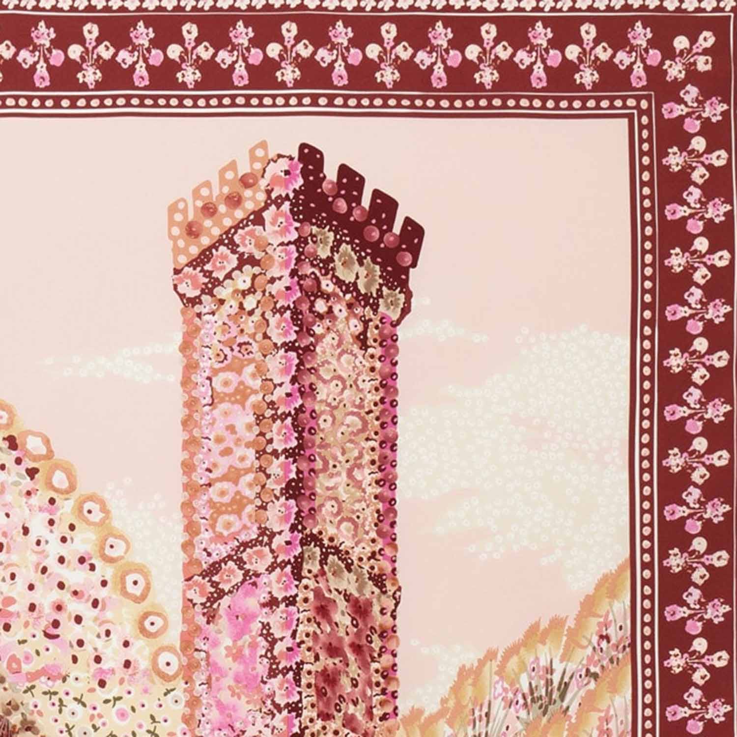 FOULARD IN SETA CON STAMPA PALAZZO 310220 002 SALVATORE FERRAGAMO 