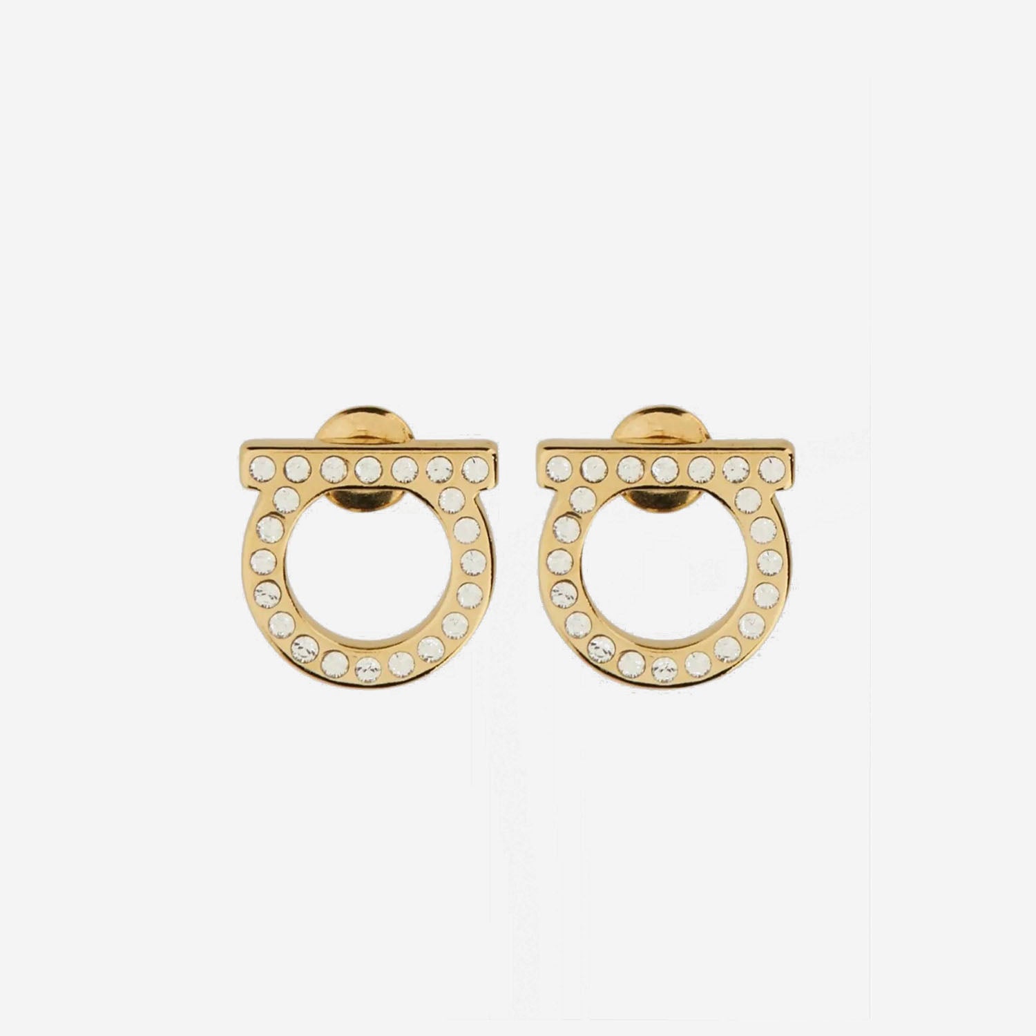 Orecchini Gancini Crystals 760122 001 SALVATORE FERRAGAMO 