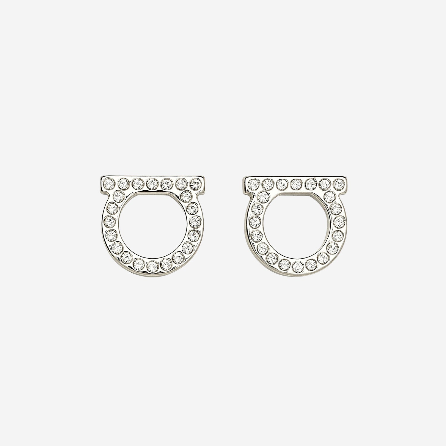 Orecchini Gancini Crystals 760122 002 SALVATORE FERRAGAMO 