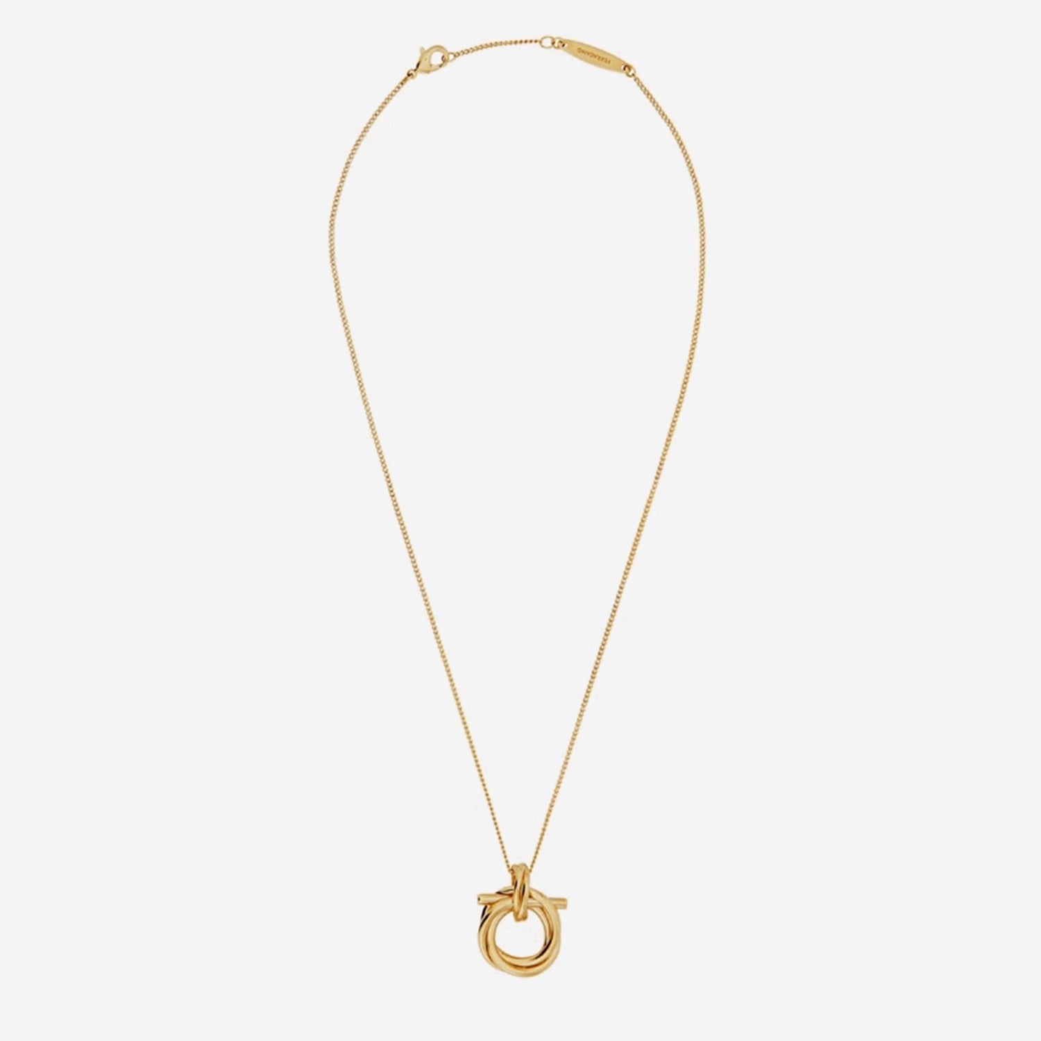 COLLANA CON PENDENTE GANCINI 760551 001 SALVATORE FERRAGAMO 