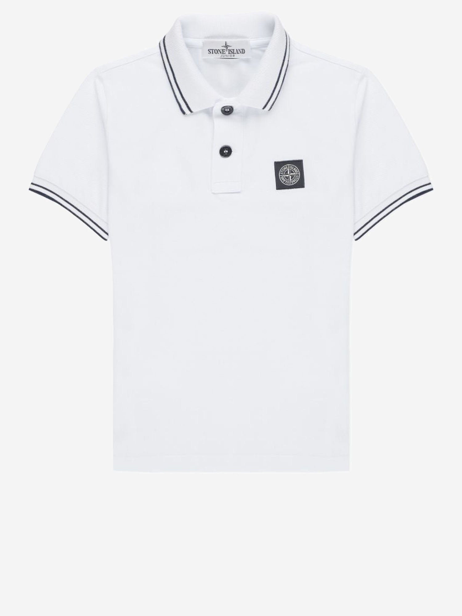 POLO IN COTONE STRETCH CON LOGO 2200001 S0018V1001 STONE ISLAND KIDS 