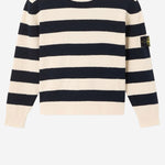 MAGLIONE IN MISTO COTONE A RIGHE 5100011 S0M11V0028 STONE ISLAND KIDS 