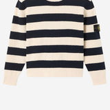MAGLIONE IN MISTO COTONE A RIGHE 5100011 S0M11V0028 STONE ISLAND KIDS 