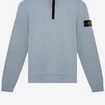PULLOVER IN COTONE CON MEZZA ZIP 6100013 S0040V004A STONE ISLAND KIDS 