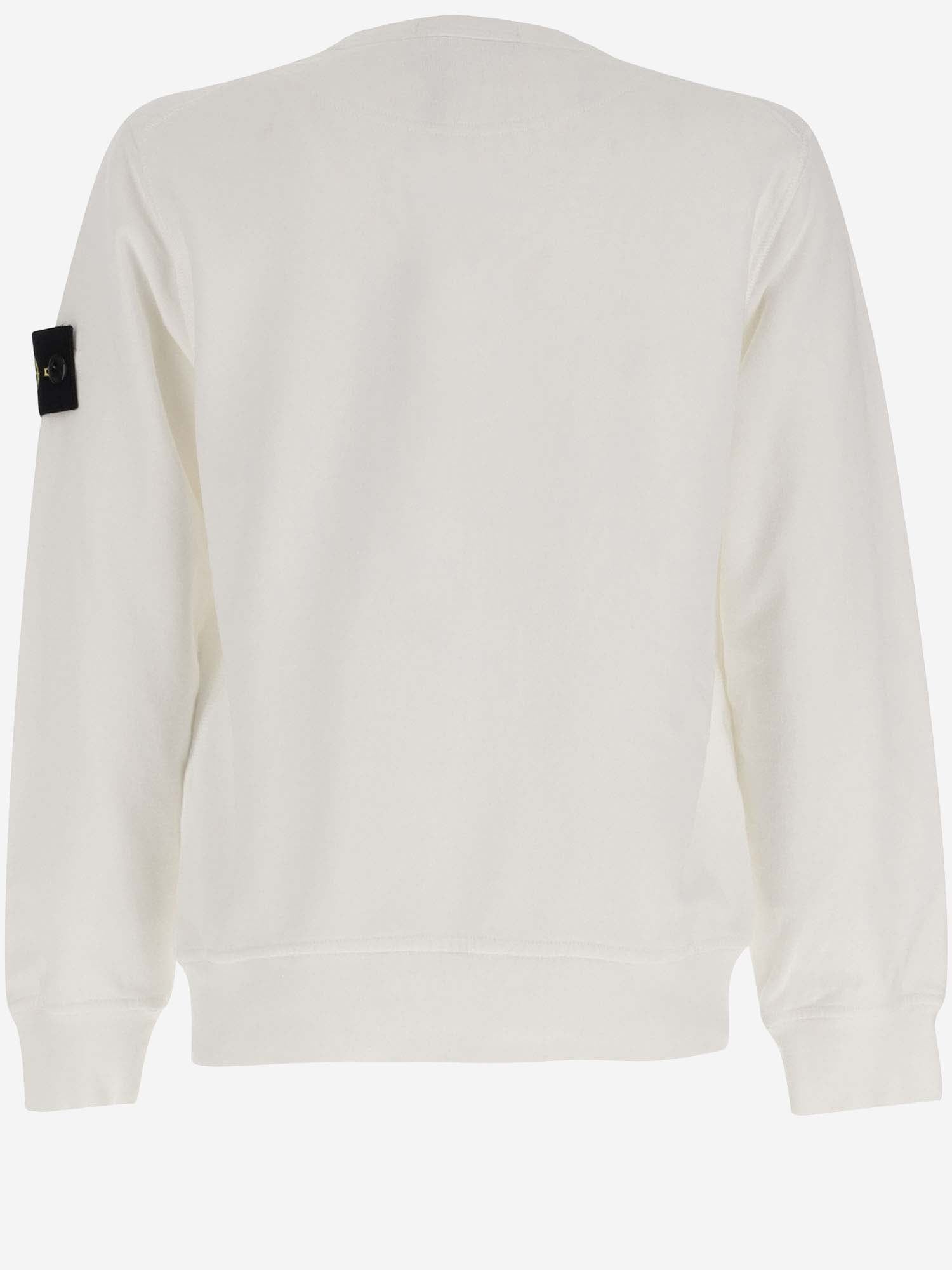 FELPA IN COTONE CON LOGO 6100005 S0040V0001 STONE ISLAND KIDS 