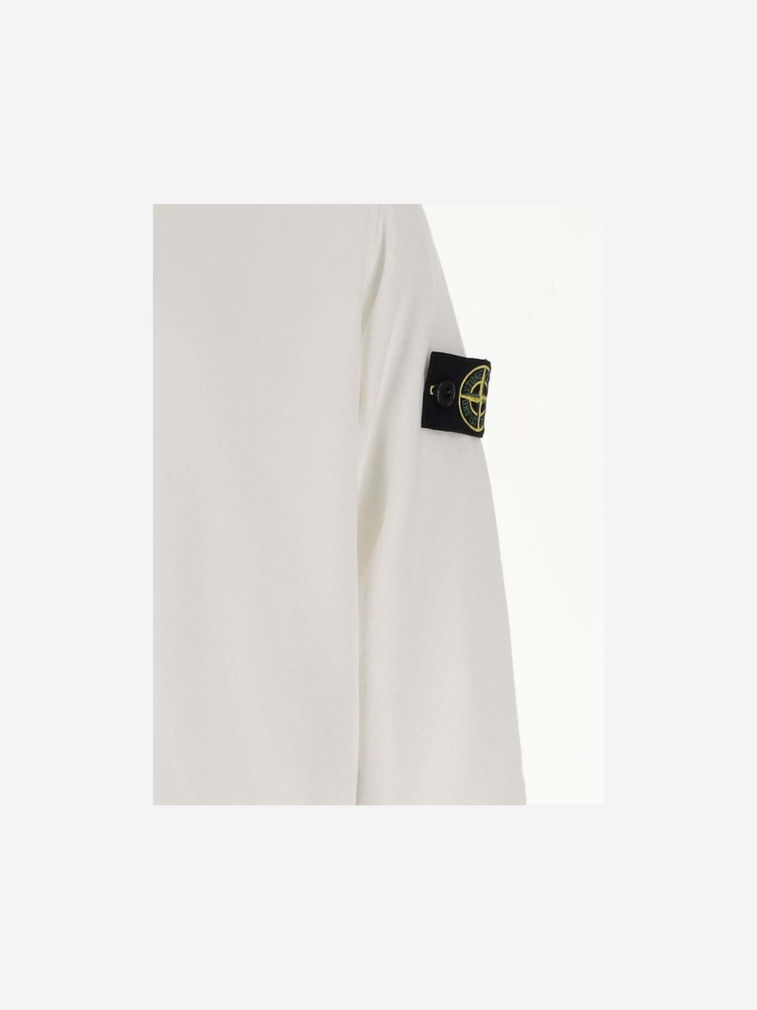 FELPA IN COTONE CON LOGO 6100005 S0040V0001 STONE ISLAND KIDS 