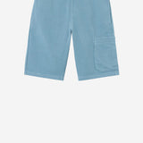 PANTALONI CORTI IN COTONE CON RICAMO LOGO 6200002 S0040V004A STONE ISLAND KIDS 