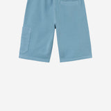PANTALONI CORTI IN COTONE CON RICAMO LOGO 6200002 S0040V004A STONE ISLAND KIDS 