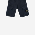 PANTALONI CORTI IN COTONE STRETCH L100004 S0012V0020 STONE ISLAND KIDS 