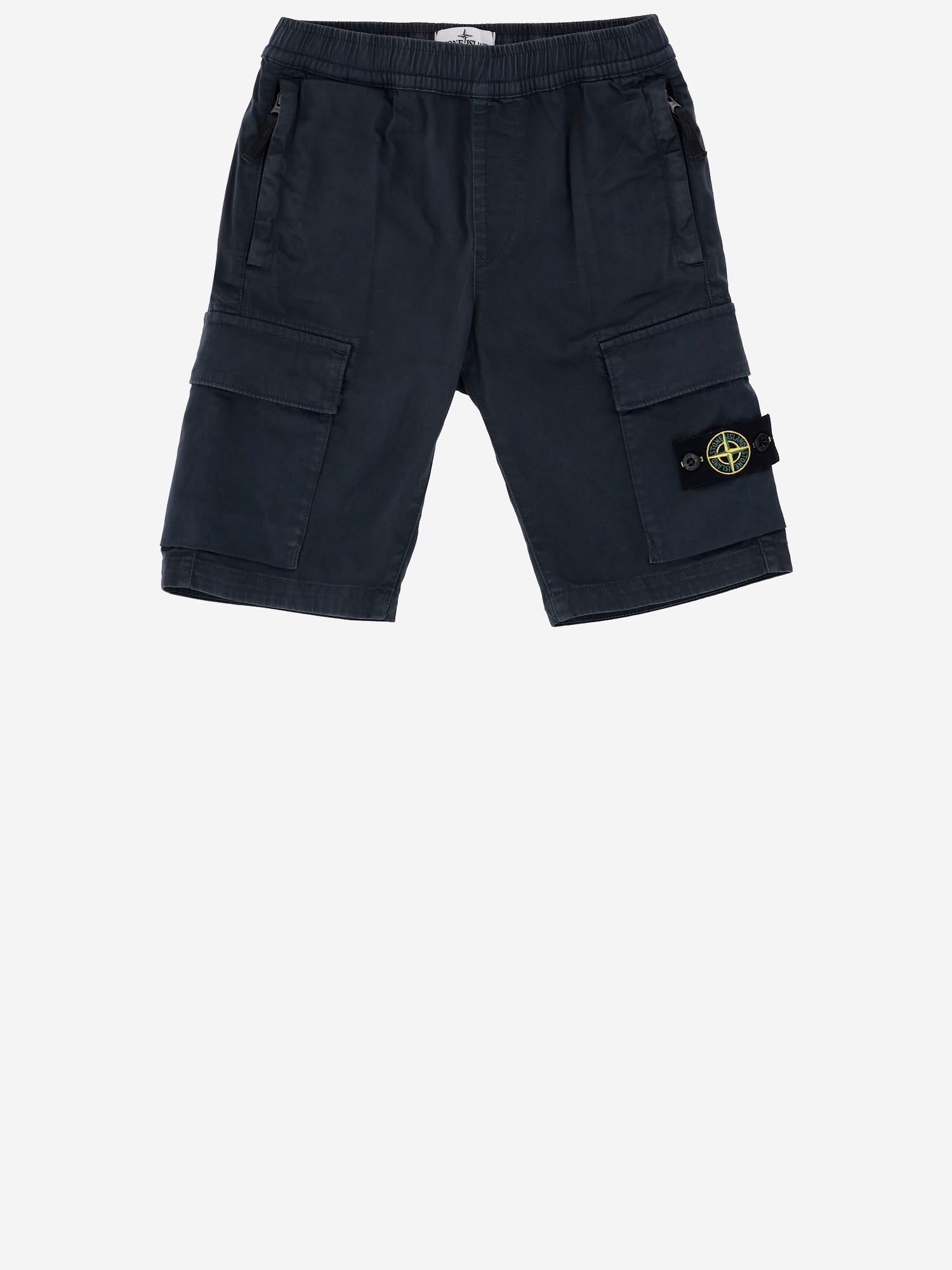PANTALONI CORTI IN COTONE STRETCH L100004 S0012V0020 STONE ISLAND KIDS 