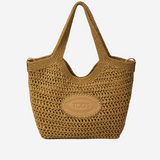 BORSA SHOPPING IN RAFIA CON LOGO XBWEBLA0300 RGM478Y TODS 