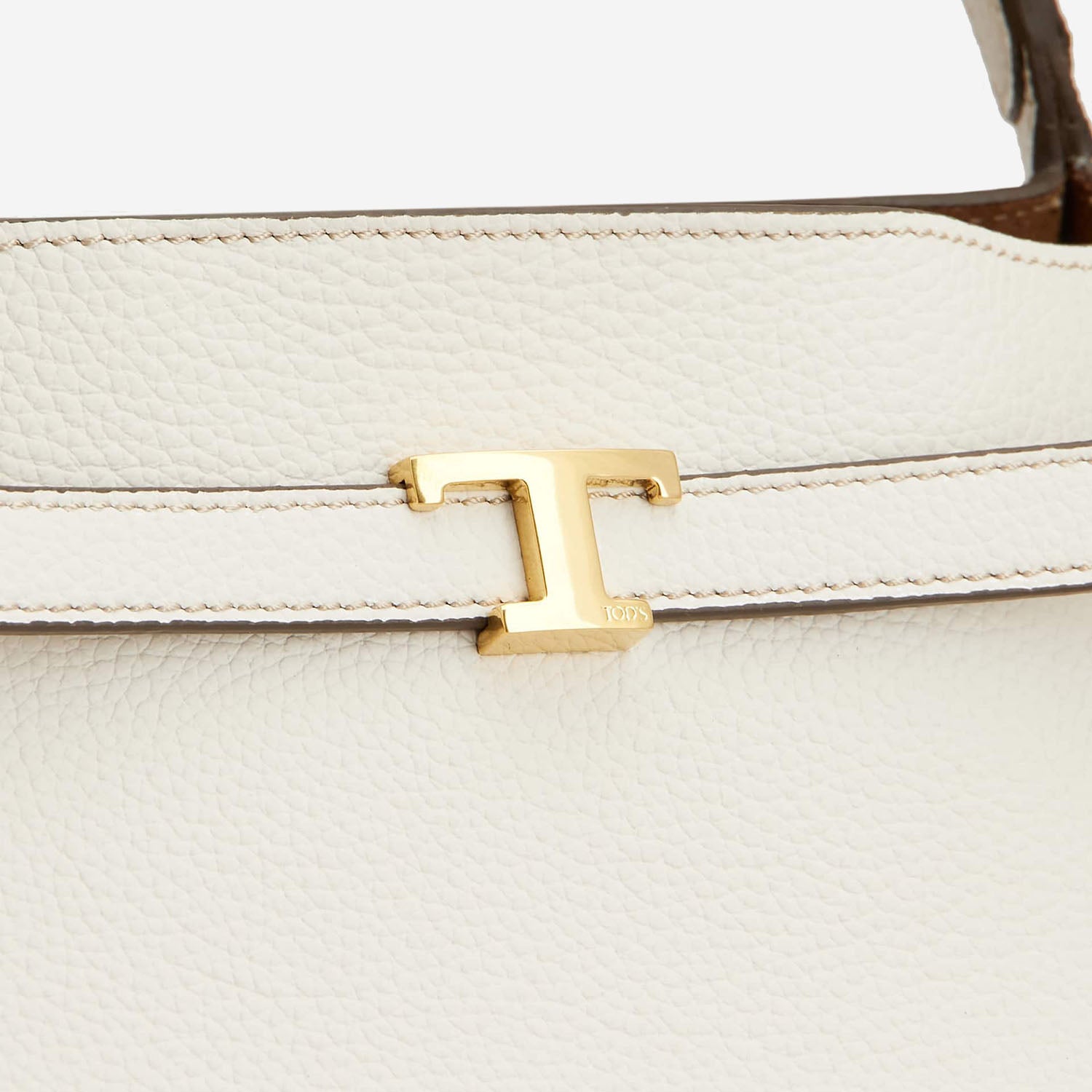 BORSA SHOPPING IN PELLE CON LOGO XBWTIMA0200WKA B015 TODS 