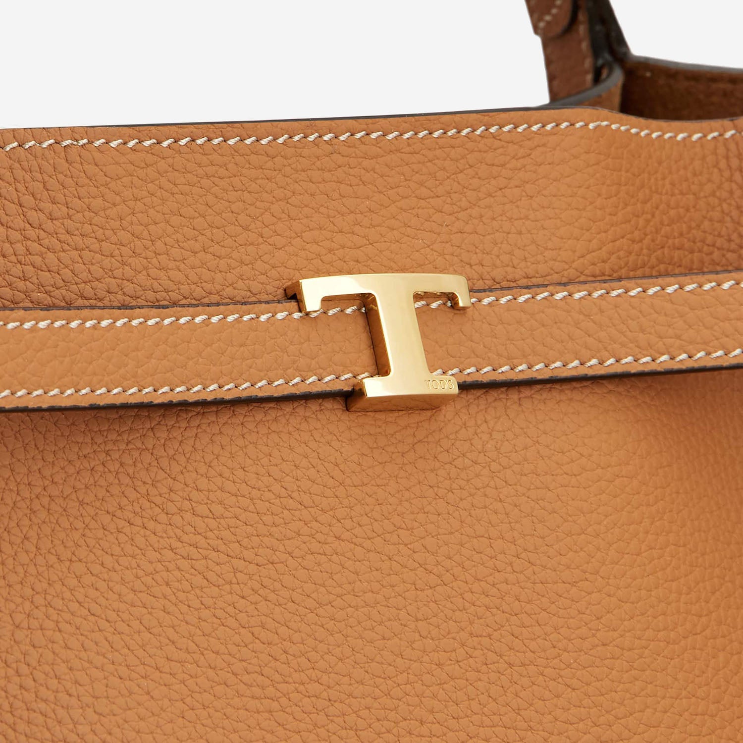 BORSA SHOPPING IN PELLE CON LOGO XBWTIMA0200WKA S410 TODS 