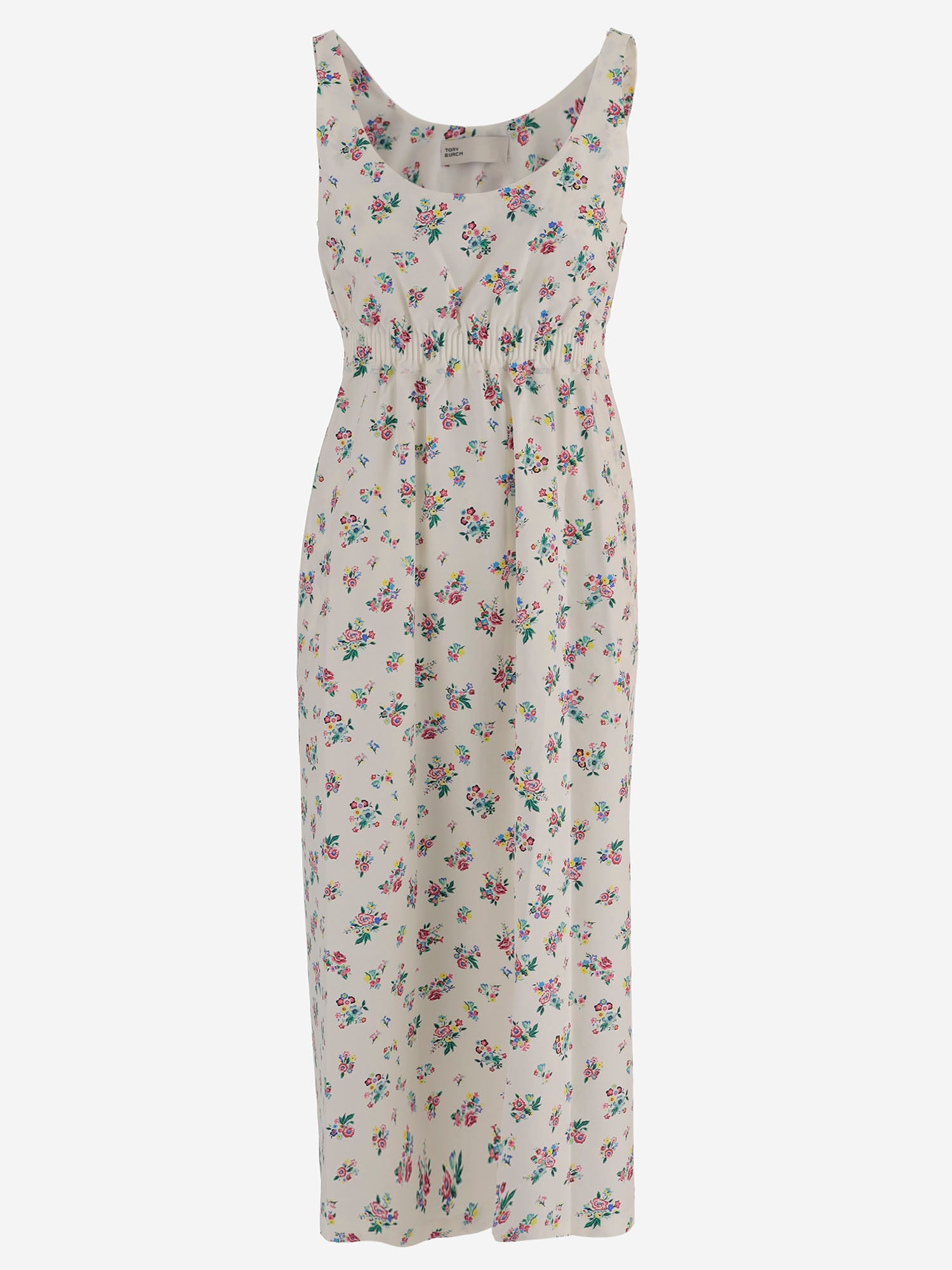 ABITO SENZA MANICHE IN COTONE CON MOTIVO FLOREALE 168918 978 TORY BURCH 