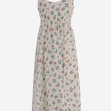 ABITO SENZA MANICHE IN COTONE CON MOTIVO FLOREALE 168918 978 TORY BURCH 