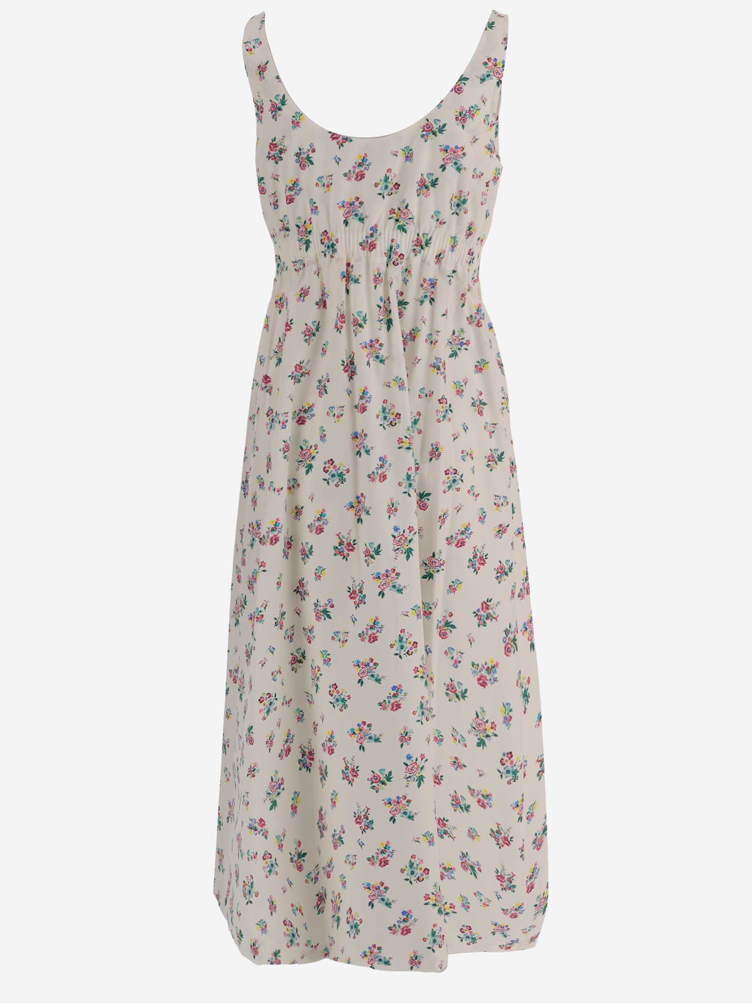 ABITO SENZA MANICHE IN COTONE CON MOTIVO FLOREALE 168918 978 TORY BURCH 