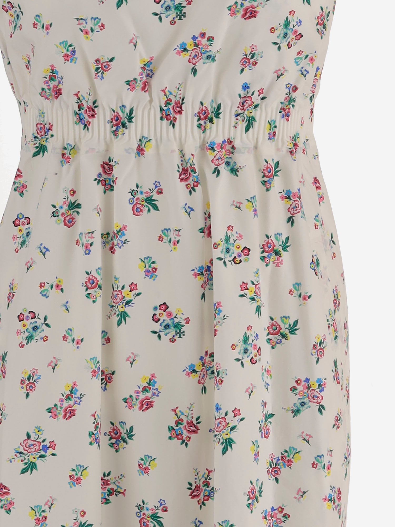 ABITO SENZA MANICHE IN COTONE CON MOTIVO FLOREALE 168918 978 TORY BURCH 