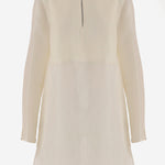 ABITO AVORIO IN LINO E SETA 176549 106 TORY BURCH 