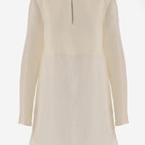 ABITO AVORIO IN LINO E SETA 176549 106 TORY BURCH 