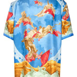 Camicia in twill di seta stampata 1003926 1A160955X000 VERSACE 