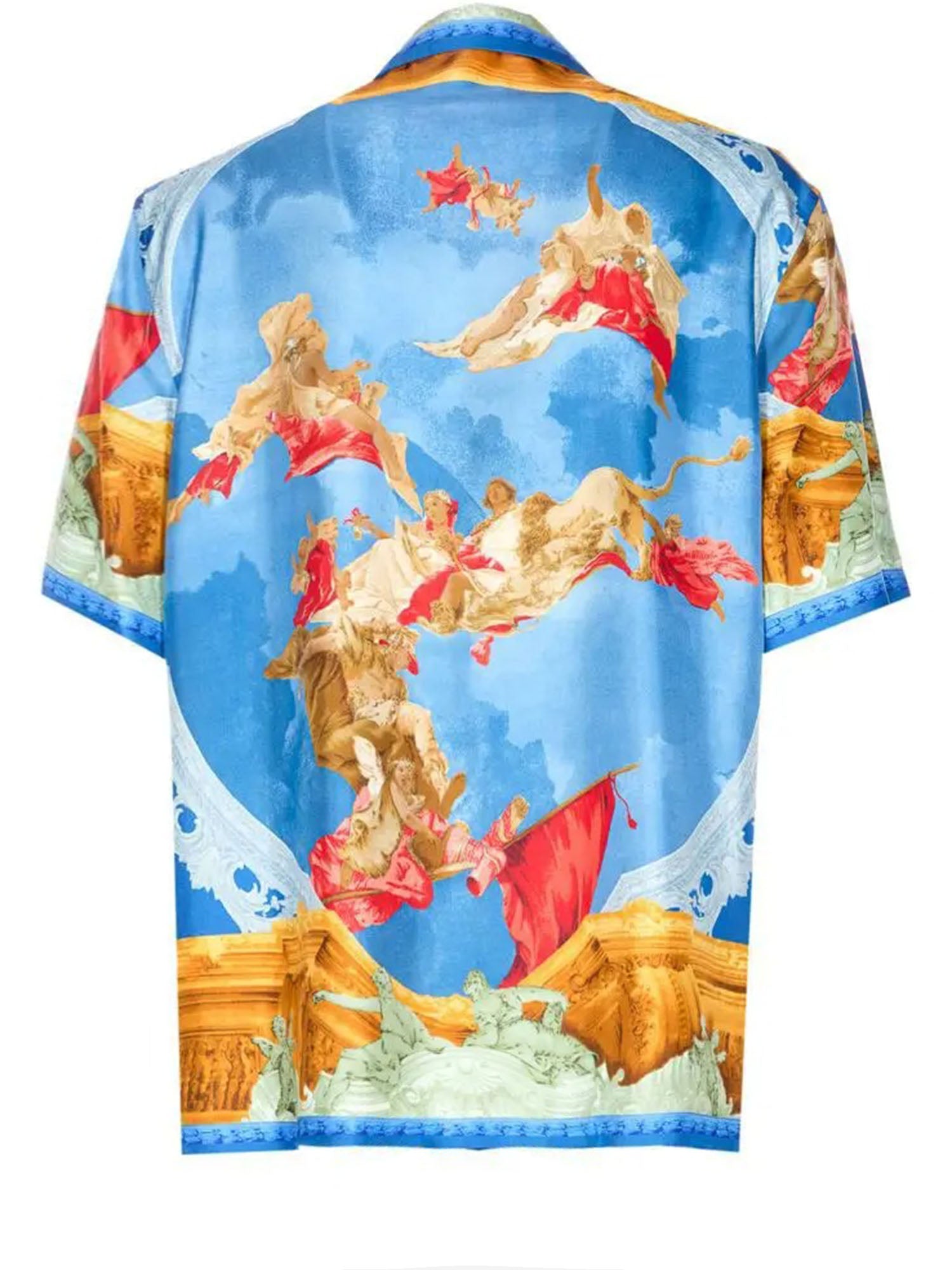 Camicia in twill di seta stampata 1003926 1A160955X000 VERSACE 